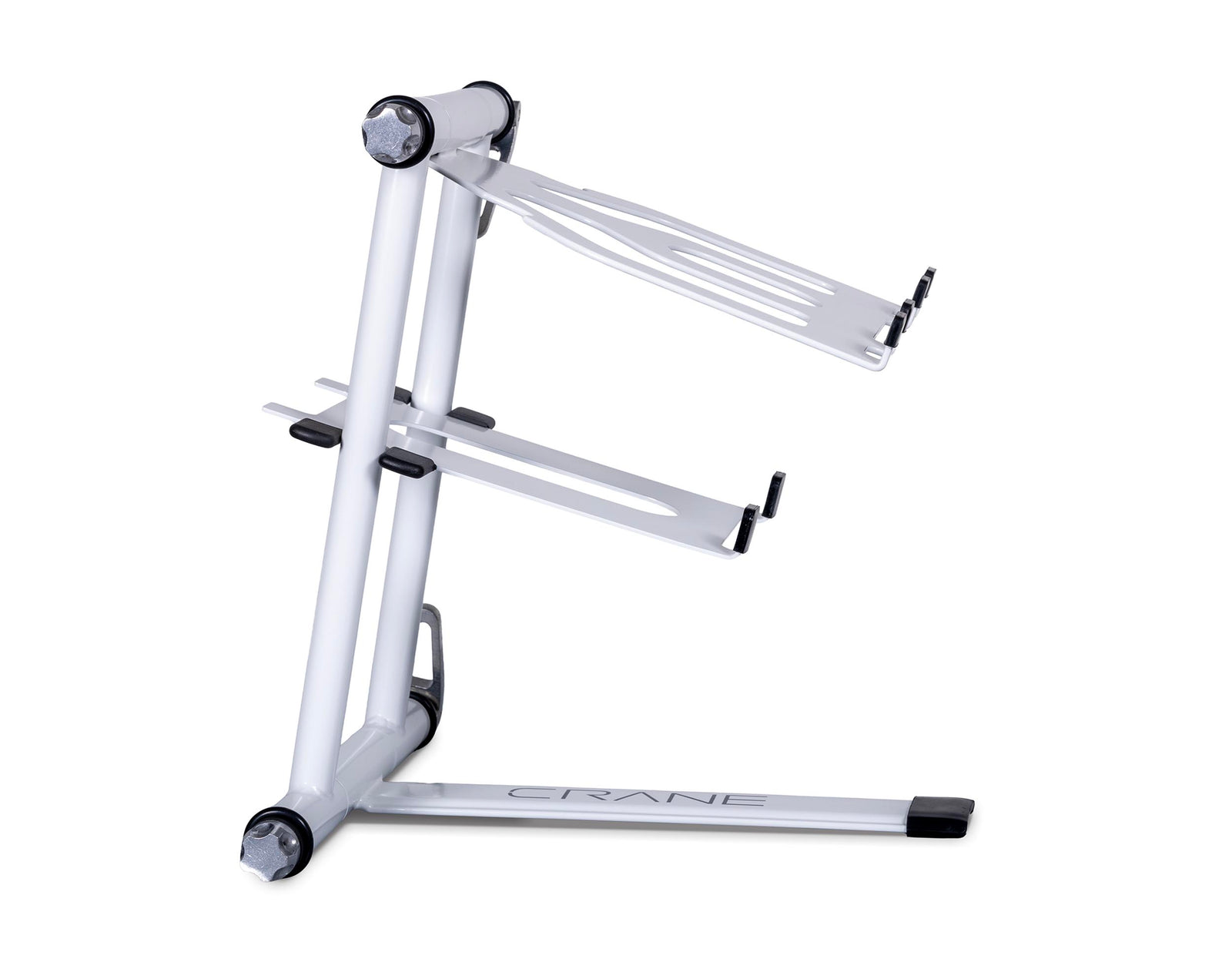 Crane CV3-PLS-WHT-ST Stand Plus Subtray Add-On Shelf for DJ Gear - White by Crane