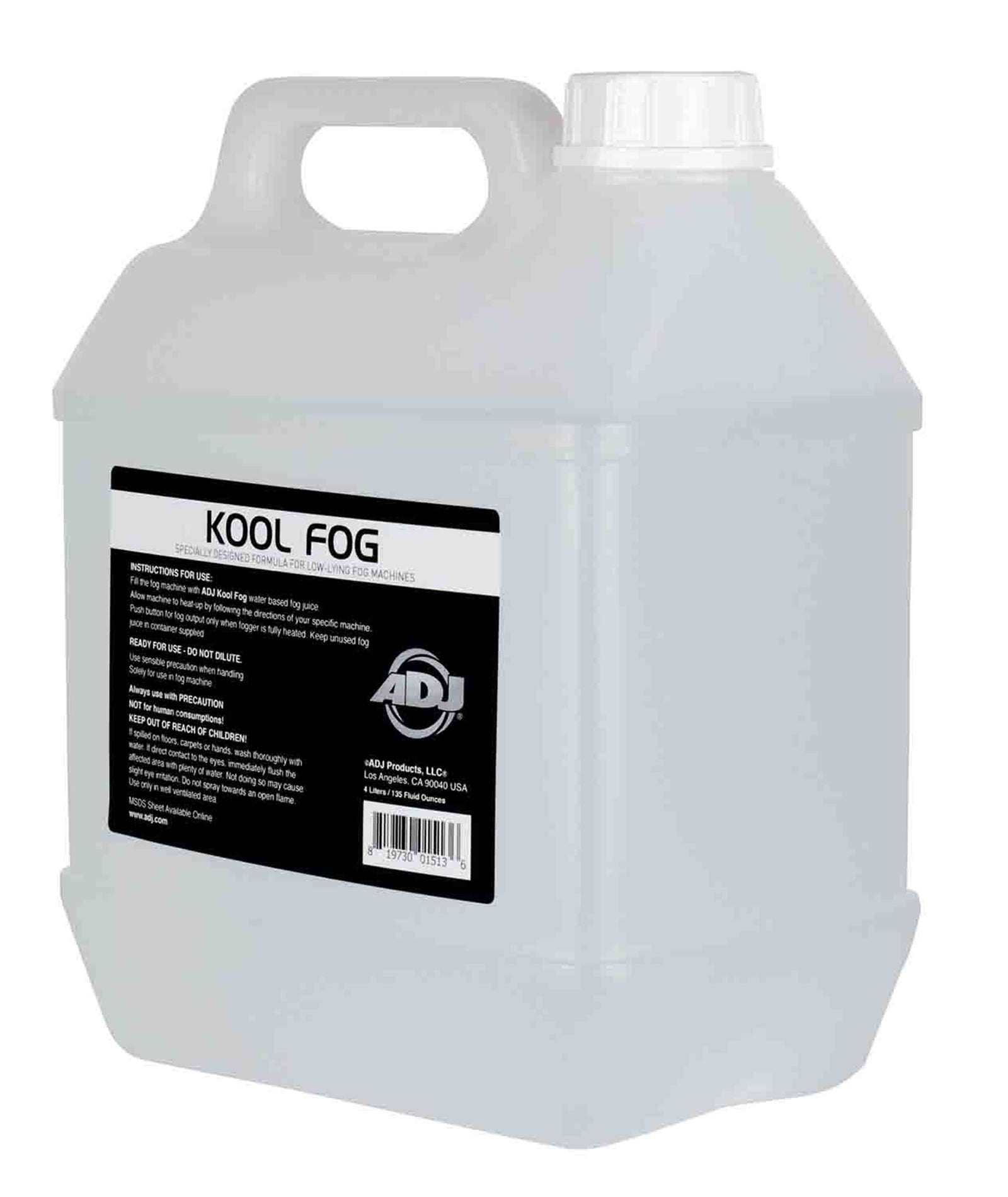 B-Stock: ADJ KOOL FOG, Low Lying Fog Fluid - 4 Litre by ADJ