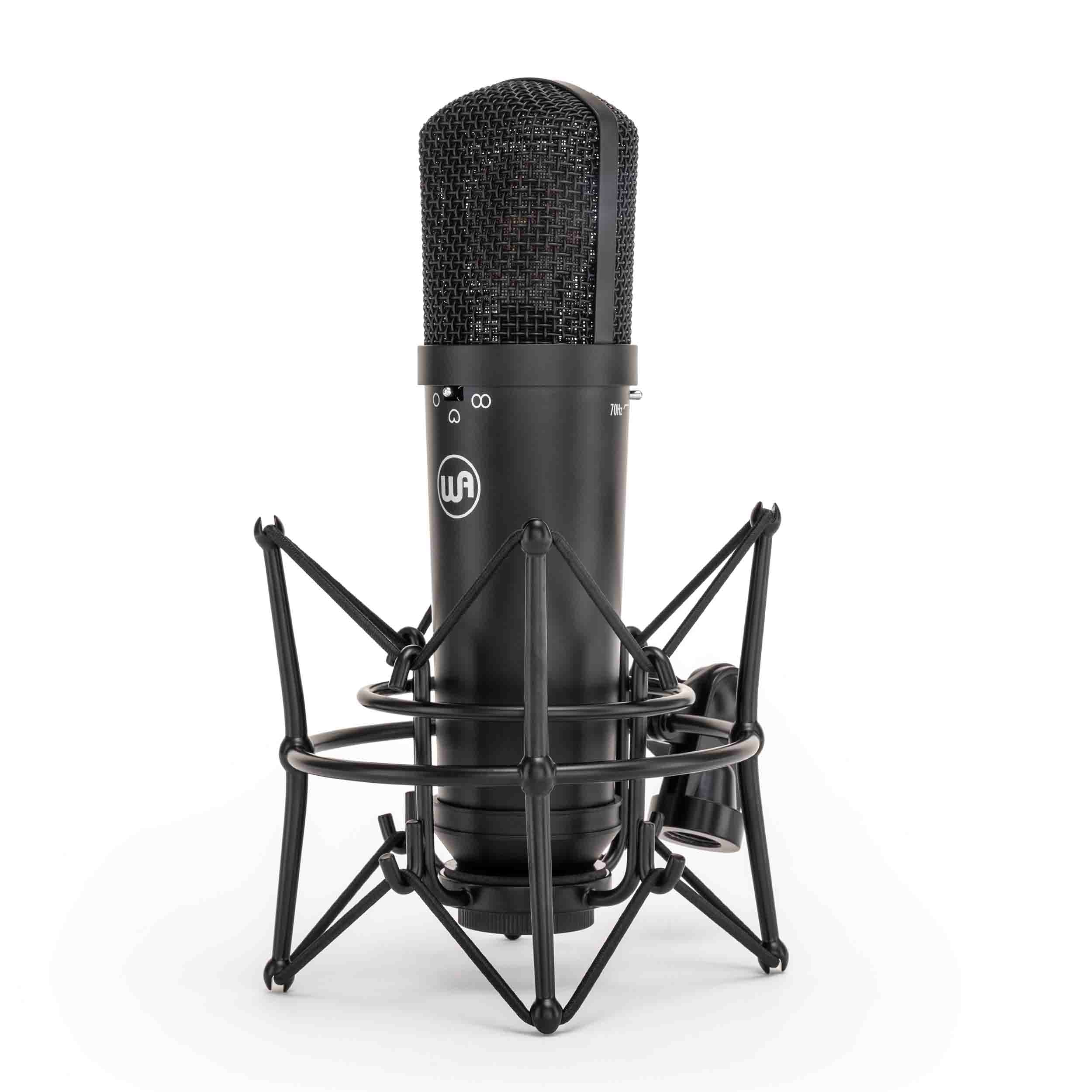 Warm Audio WA-87jr-B, Large-Diaphragm Transformerless FET Condenser Microphone - Black by Warm Audio