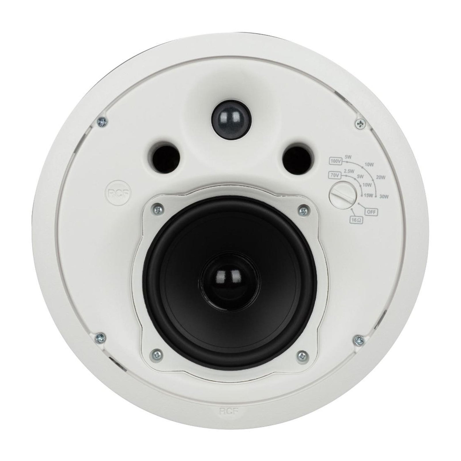 RCF MQ50C-W, 240W Passive 5" 2-Way Ceiling Speaker (White) by RCF