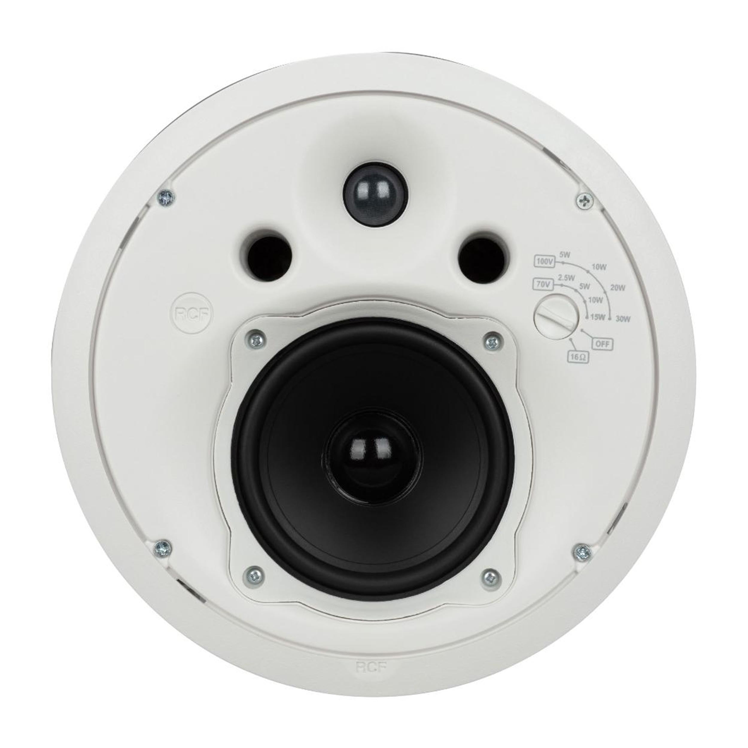 RCF MQ50C-W, 240W Passive 5" 2-Way Ceiling Speaker (White) by RCF