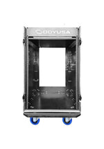Odyssey FZTCFOH16WDLX 16U Vertical Pro Combo Rack with Side Table and Casters