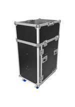 Odyssey FZTCFOH16WDLX 16U Vertical Pro Combo Rack with Side Table and Casters
