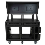 ProX XS-SLAM2X12U4U PRADO Mobile AV Workstation Case with Slam Doors and 2x 12U, 2x 4U Racks by ProX Cases
