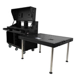 ProX XS-SLAM2X12U4U PRADO Mobile AV Workstation Case with Slam Doors and 2x 12U, 2x 4U Racks by ProX Cases