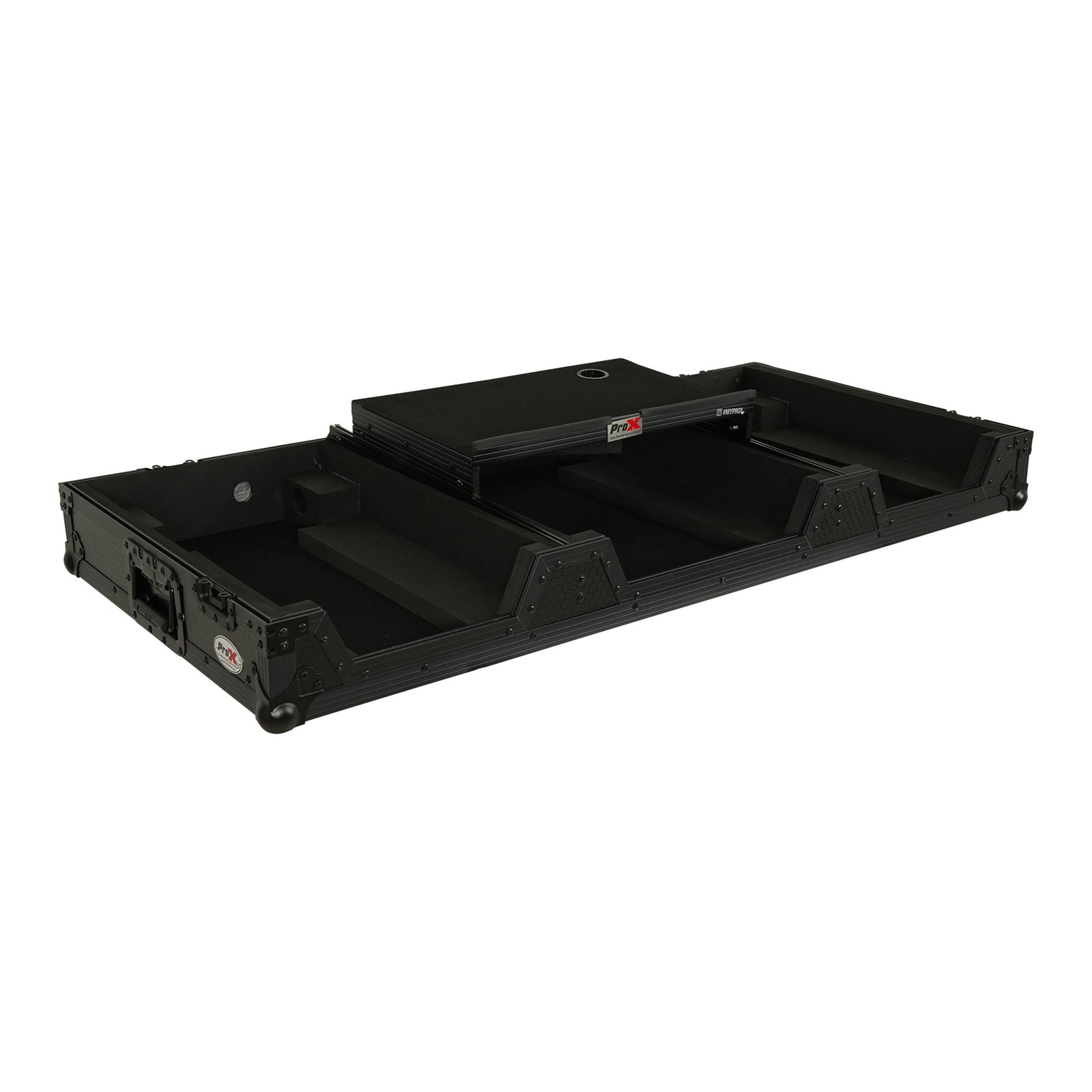 ProX XS-CDM3KV10A9 WLTBL DJ Flight Case for 2x CDJ-3000X and DJM-V10/A9 with Laptop Shelf & Wheels by ProX Cases