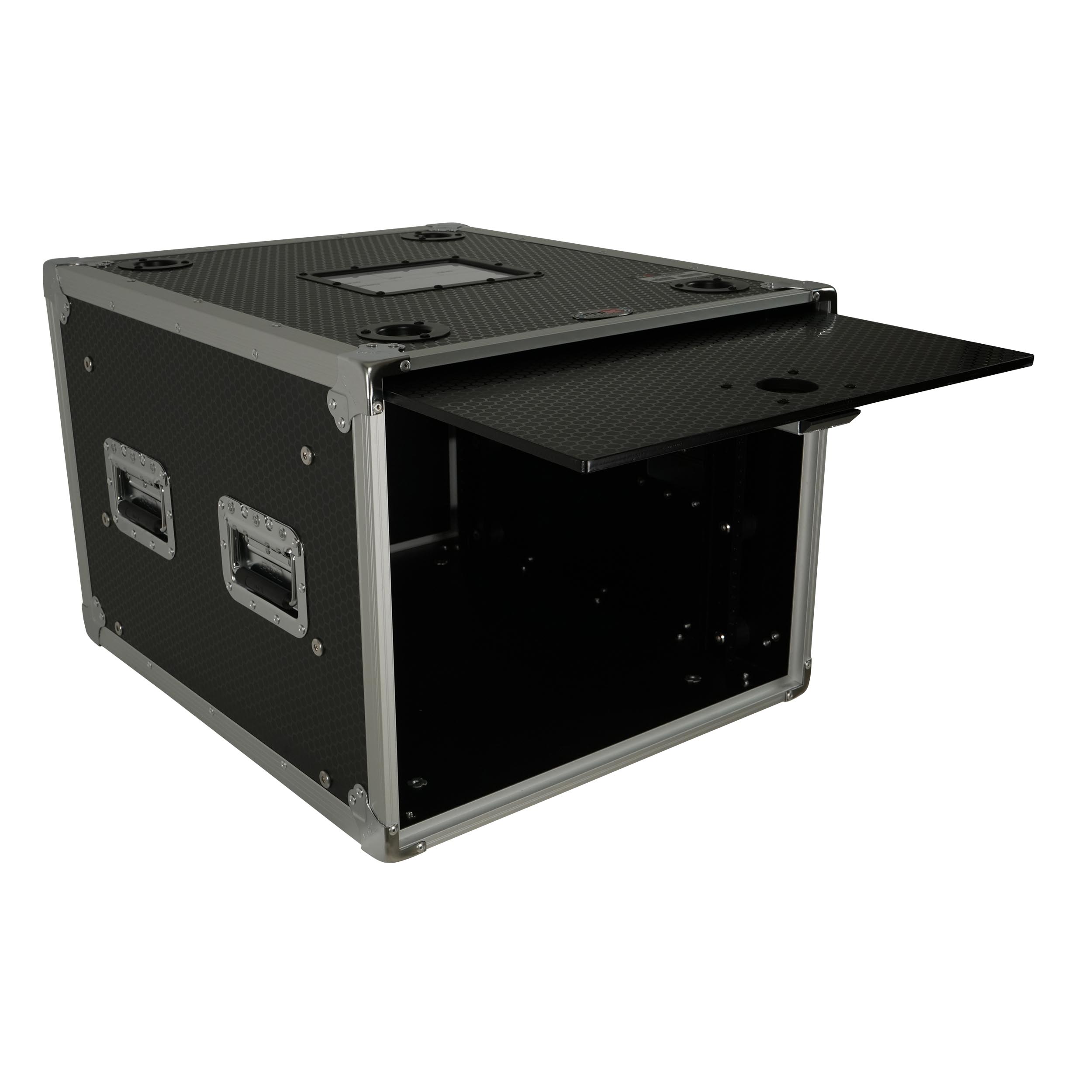 ProX XS-SLAM8U20 Vertical Shock-mount 8U Rack Case with Sliding Slam Doors by ProX Cases