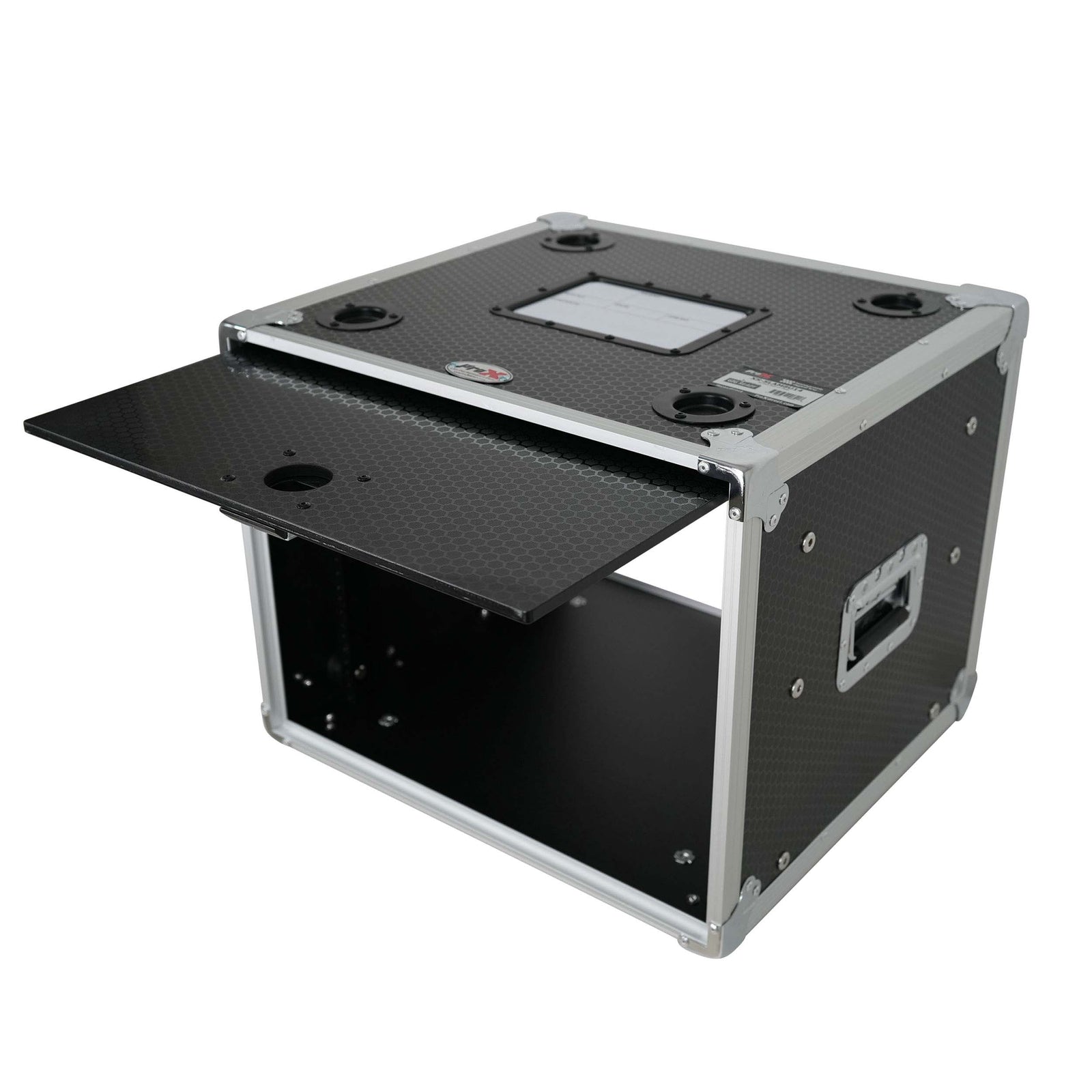 ProX XS-SLAM8U14 Vertical Shock-mount 8U Rack Case with Sliding Slam Doors - 14-inch Depth by ProX Cases