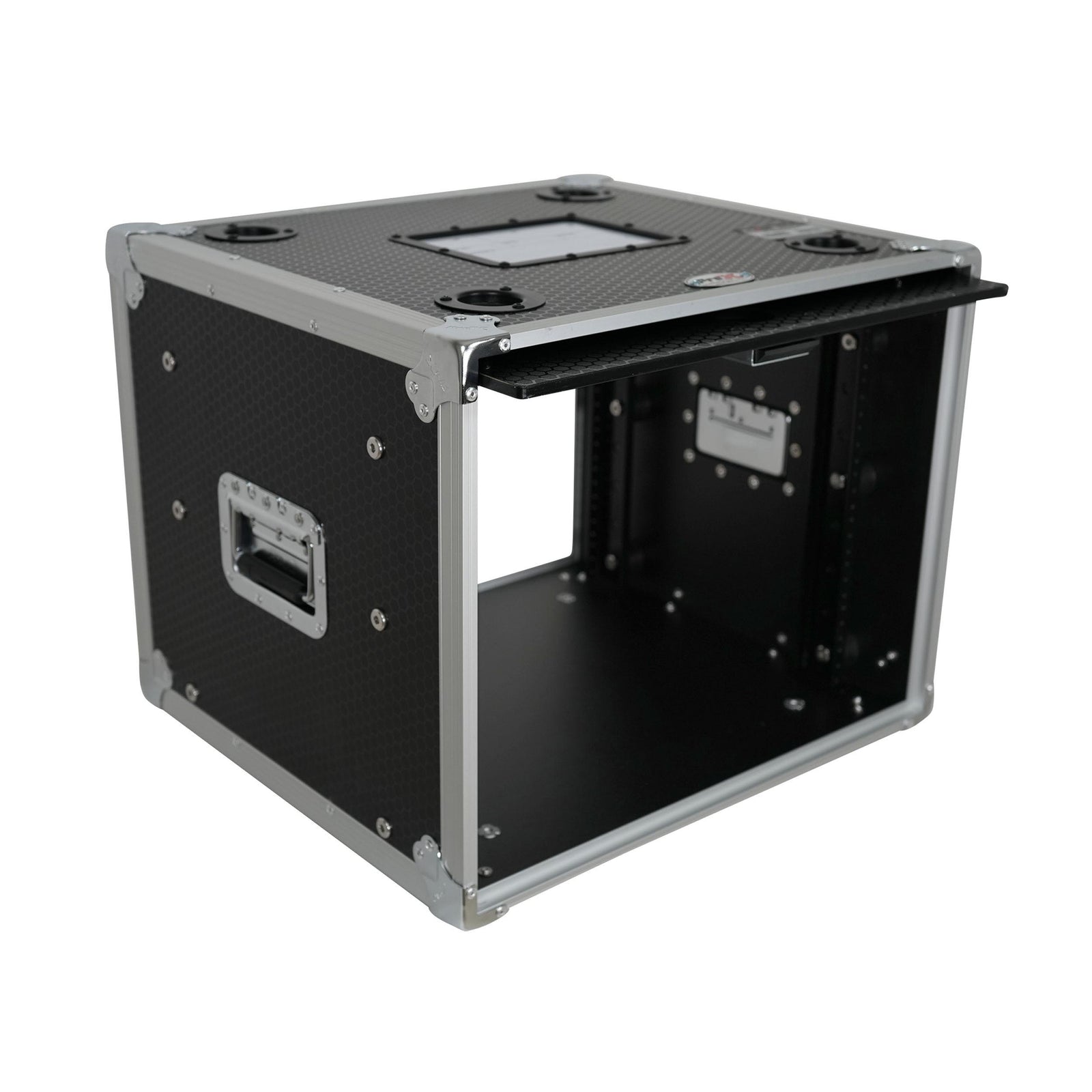 ProX XS-SLAM8U14 Vertical Shock-mount 8U Rack Case with Sliding Slam Doors - 14-inch Depth by ProX Cases