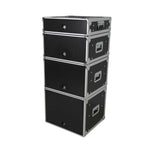 ProX XS-SLAM8U14 Vertical Shock-mount 8U Rack Case with Sliding Slam Doors - 14-inch Depth by ProX Cases