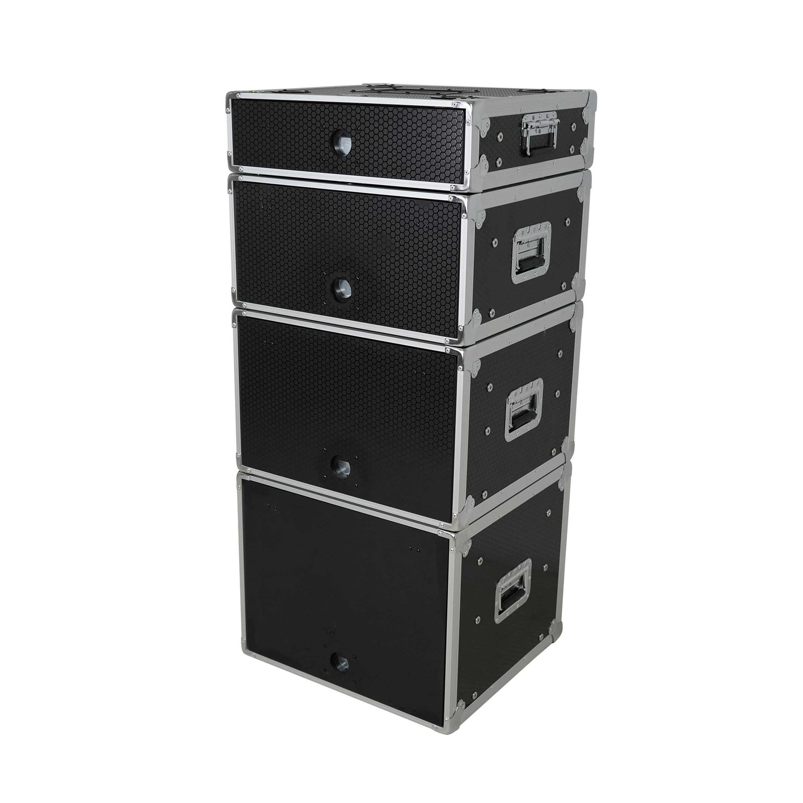 ProX XS-SLAM8U14 Vertical Shock-mount 8U Rack Case with Sliding Slam Doors - 14-inch Depth by ProX Cases