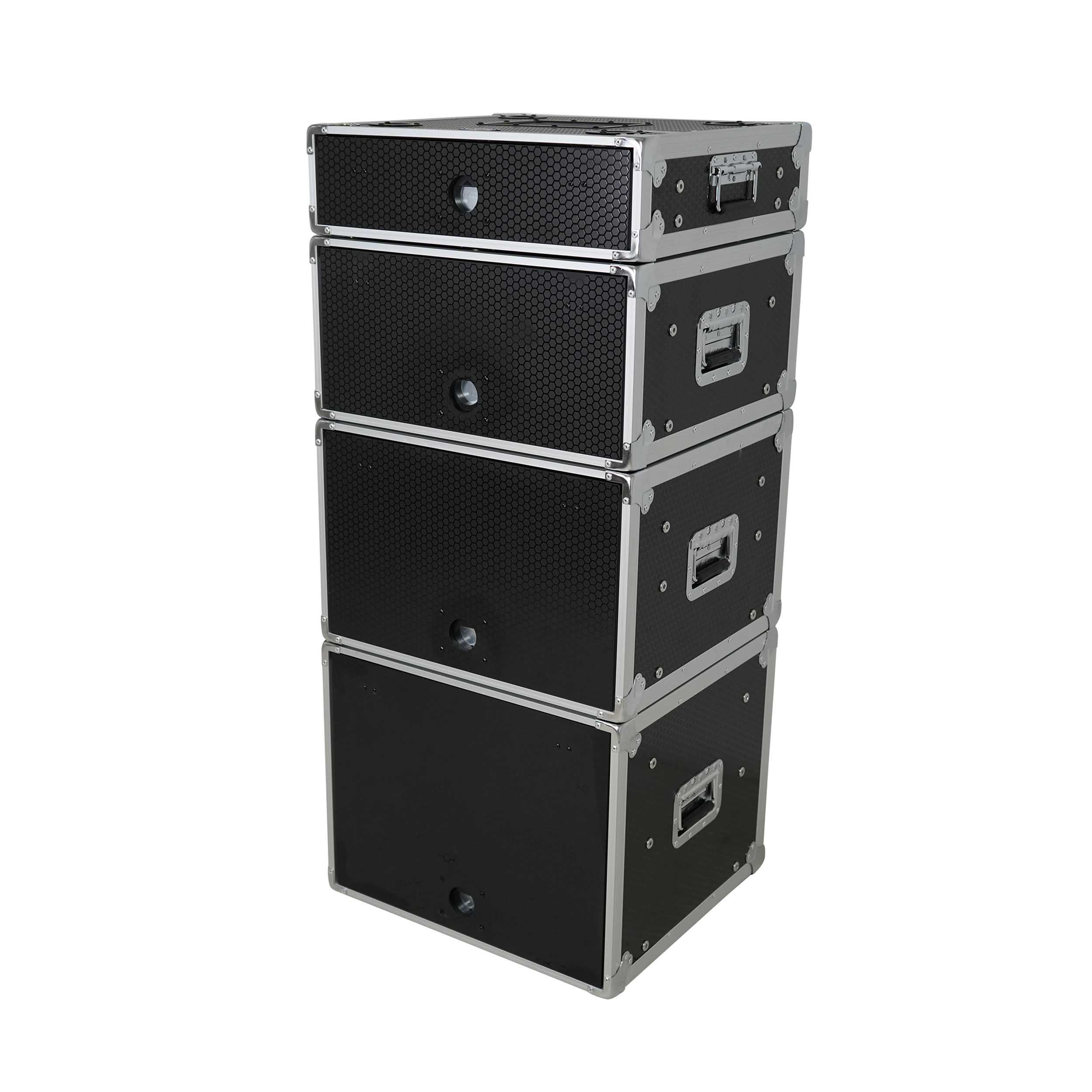 ProX XS-SLAM8U14 Vertical Shock-mount 8U Rack Case with Sliding Slam Doors - 14-inch Depth by ProX Cases