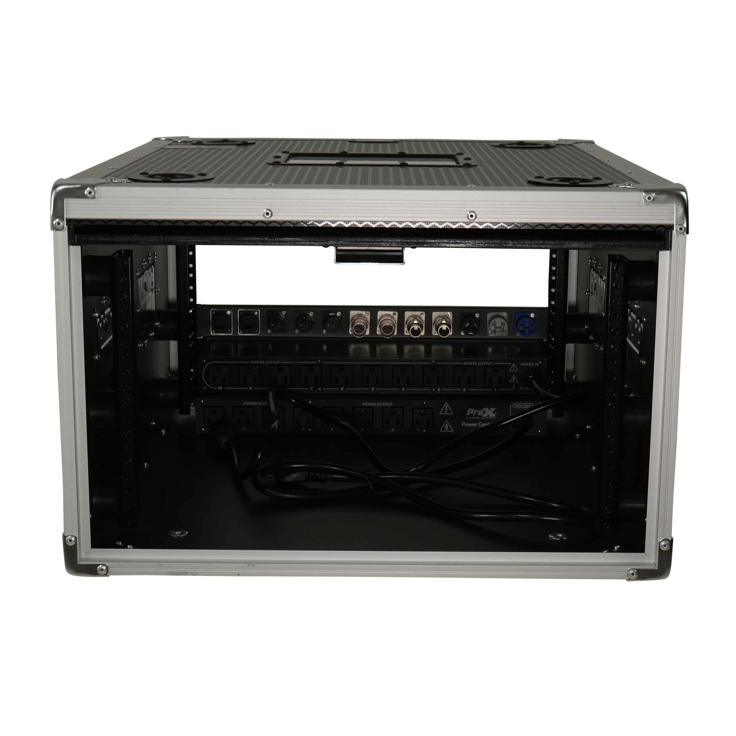 ProX XS-SLAM6U20 Vertical Shock-Mount 6U Rack Case with Sliding Slam Doors - 20-inch Depth by ProX Cases