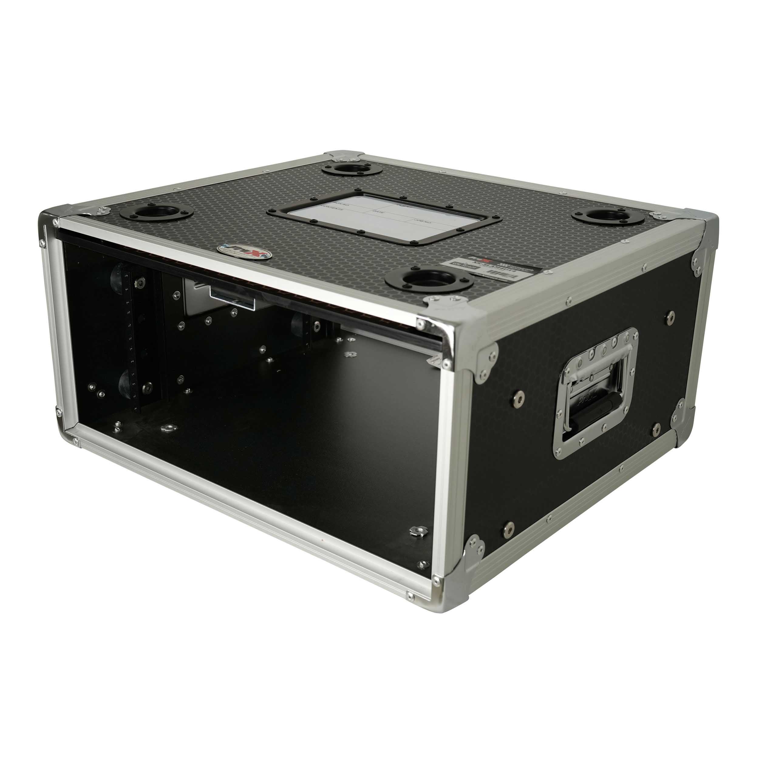 ProX XS-SLAM4U14 Vertical Shock-Mount 4U Rack Case with Sliding Slam Doors - 14-inch Depth by ProX Cases