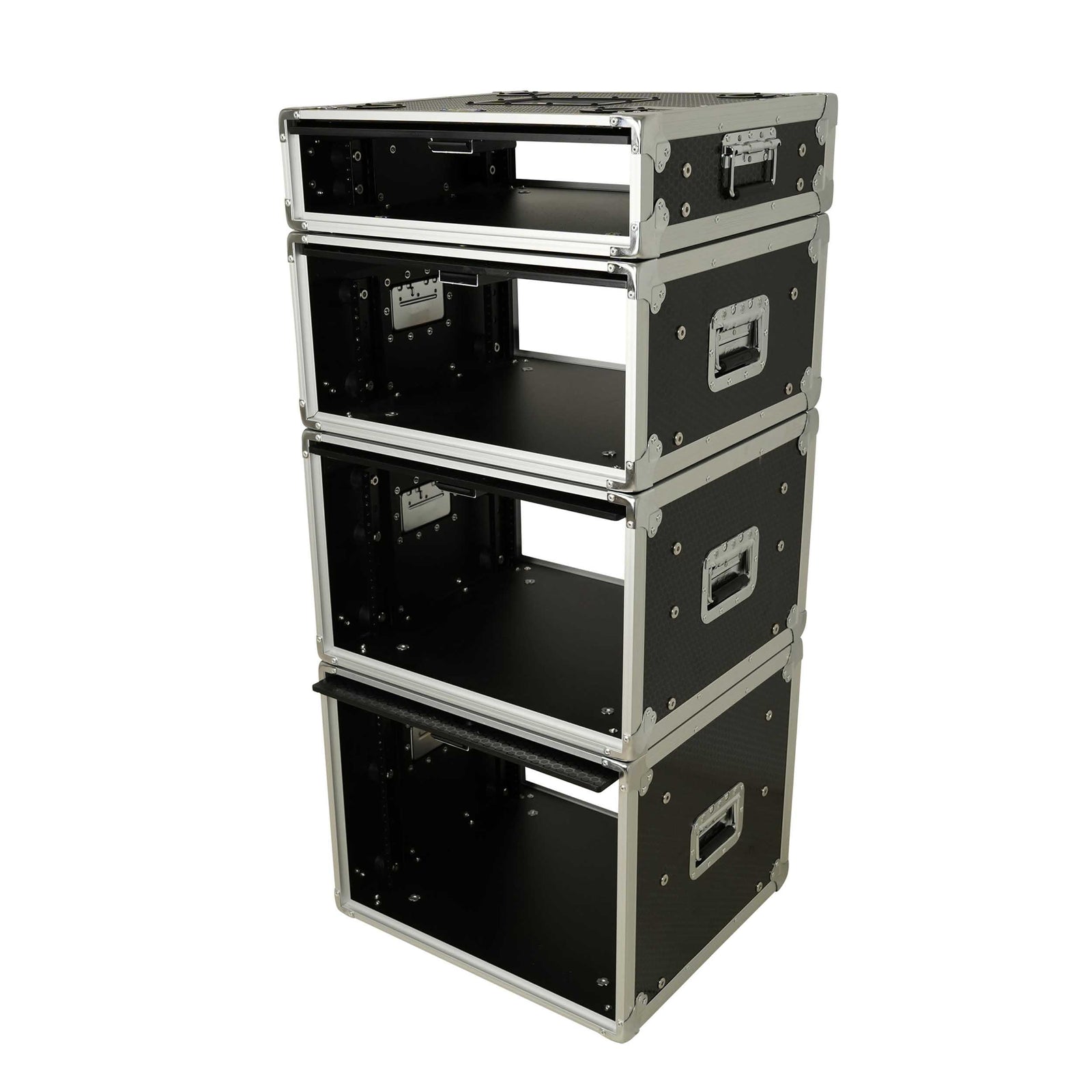 ProX XS-SLAM4U14 Vertical Shock-Mount 4U Rack Case with Sliding Slam Doors - 14-inch Depth by ProX Cases