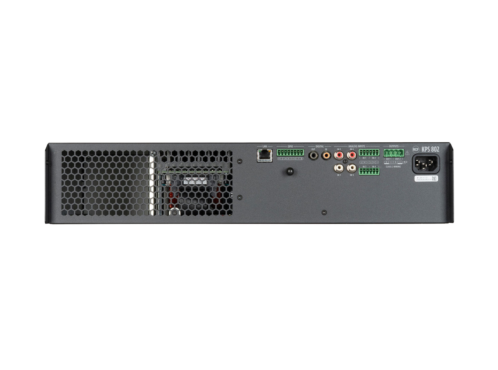 RCF KPS 802 High-Power 2-Channel Class D Amplifier with DSP - 2 x 800 W by RCF