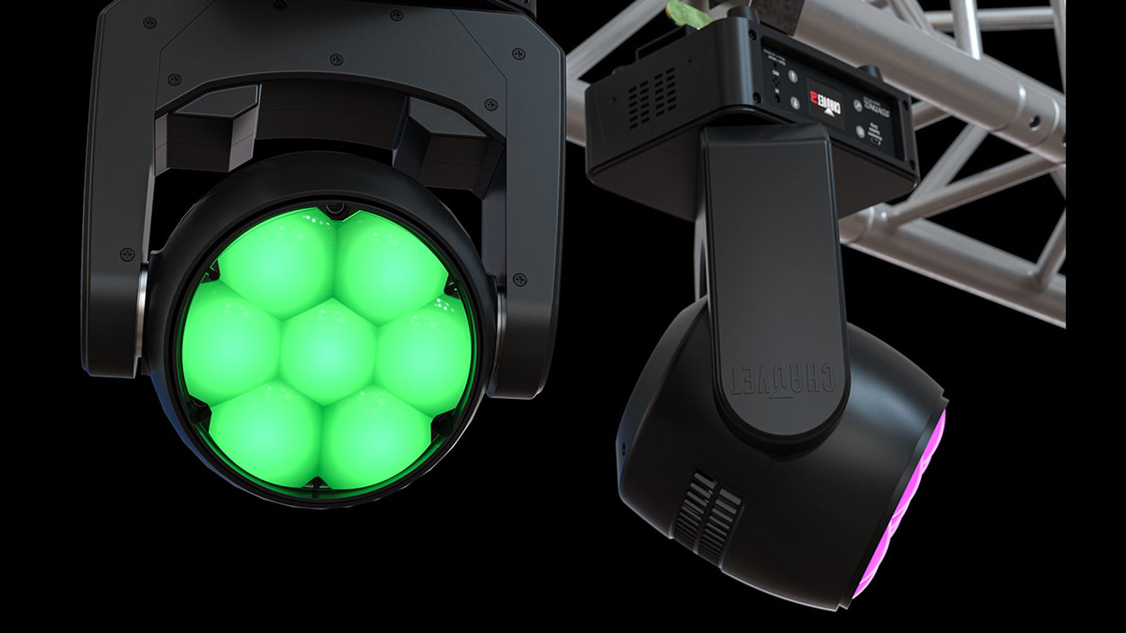 Chauvet DJ SENTINELWASHQ7ZILS 140W Moving-head Wash Fixture with 7 x 20W RGBW LEDs by Chauvet DJ