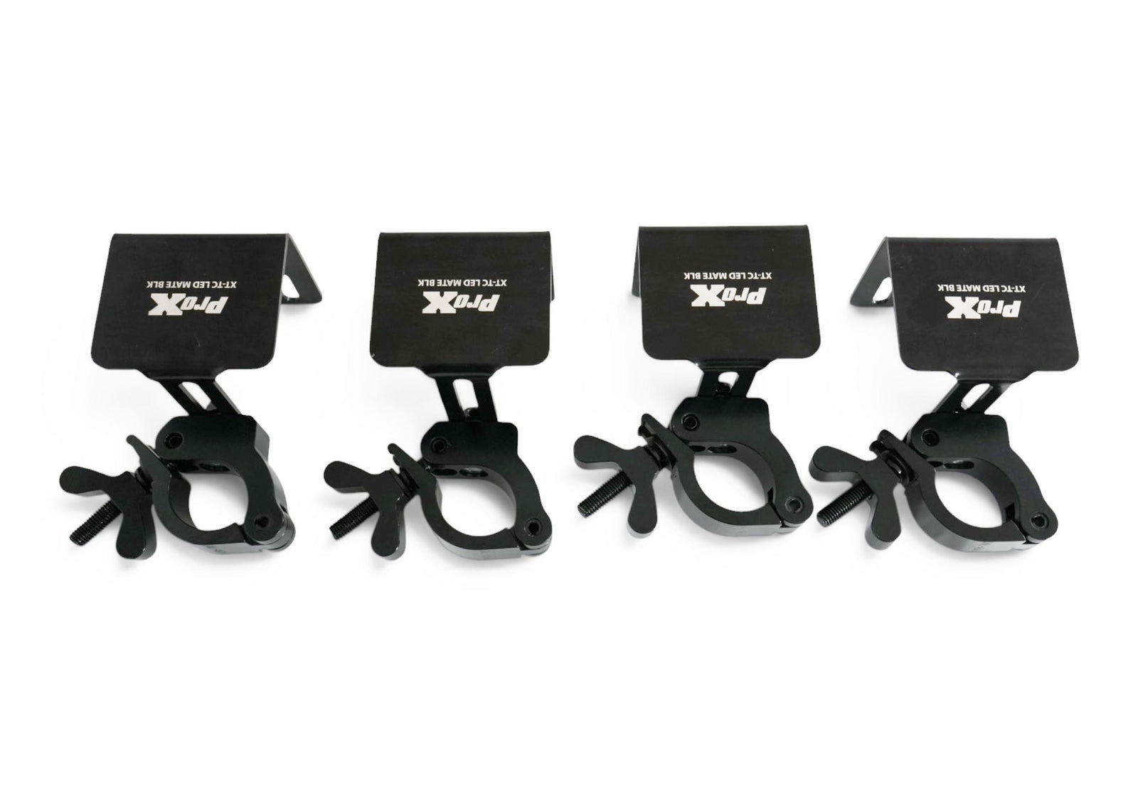 ProX XT-TCLEDMATEBLKX4 Set of 4 Direct LED Video Panel to 2" Truss Pipe Clamps by ProX Live Performance Gear