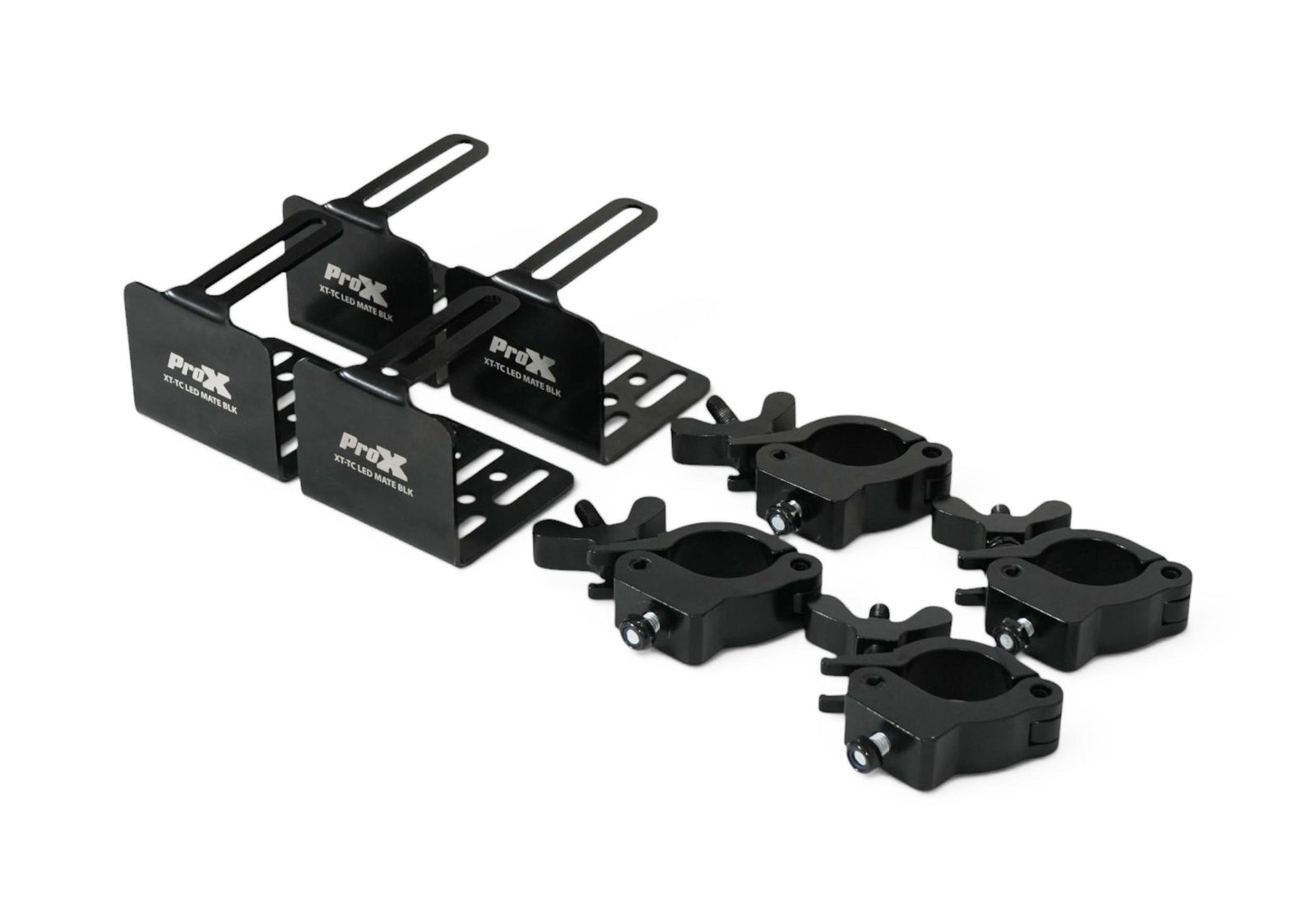 ProX XT-TCLEDMATEBLKX4 Set of 4 Direct LED Video Panel to 2" Truss Pipe Clamps by ProX Live Performance Gear