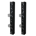 ProX XTC-SQ984TRIRAP BLKX2 Pair of 3-Sided Box Truss Black Scrim Cover Set with Carry Bag by ProX Live Performance Gear