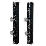ProX XTC-SQ984TRIRAP BLKX2 Pair of 3-Sided Box Truss Black Scrim Cover Set with Carry Bag by ProX Live Performance Gear