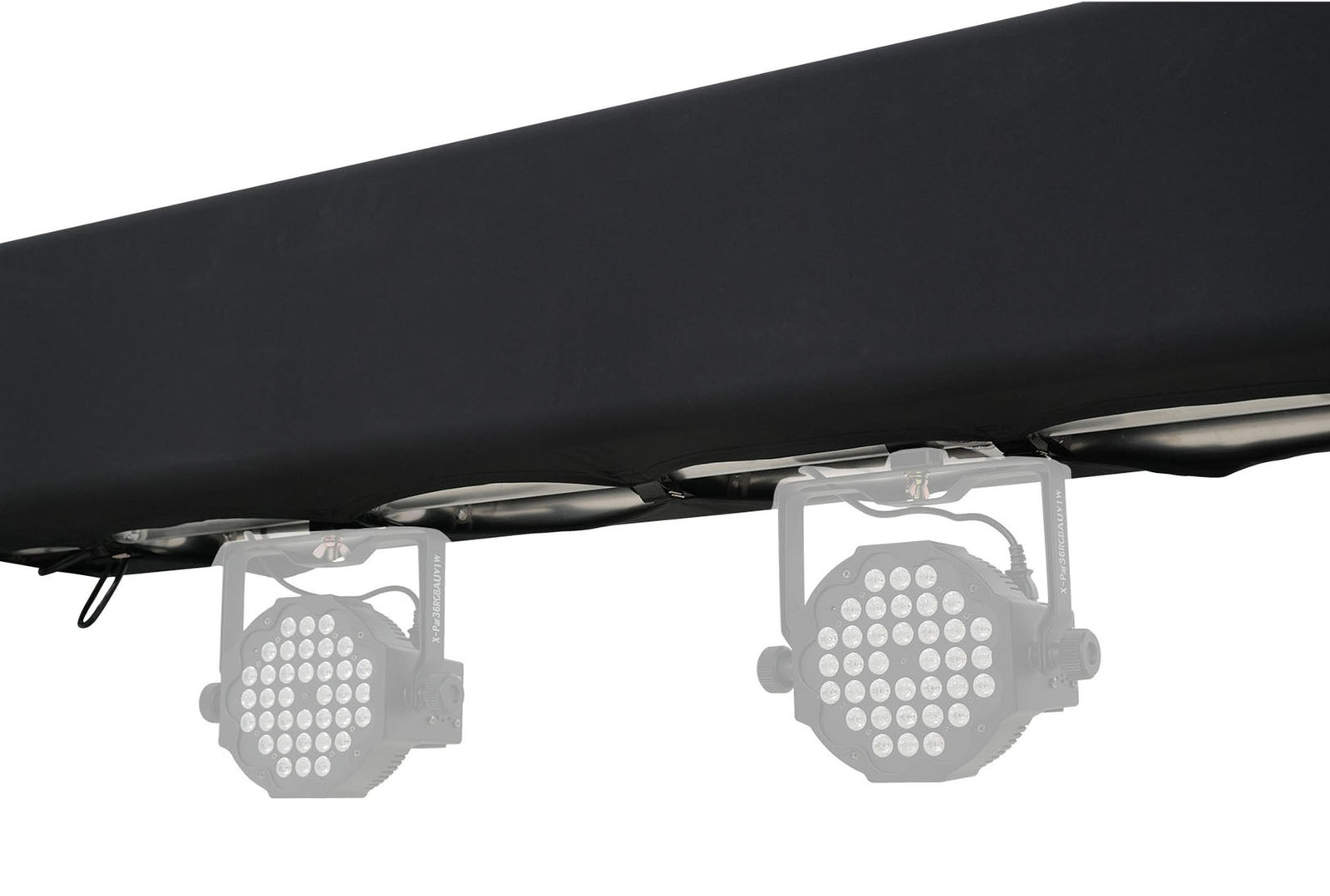 ProX XTC-SQ984TRIRAP BLKX2 Pair of 3-Sided Box Truss Black Scrim Cover Set with Carry Bag by ProX Live Performance Gear