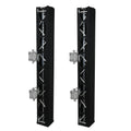 ProX XTC-SQ820TRIRAP BLKX2 Pair of 8.20 ft Box Truss 3 Side Black Scrim Cover with Carry Bag by ProX Cases