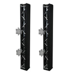 ProX XTC-SQ656TRIRAP BLKX2 Pair of 6.56 ft Box Truss 3 Side Black Scrim Cover with Carry Bag by ProX Cases