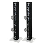 ProX XTC-SQ656TRIRAP BLKX2 Pair of 6.56 ft Box Truss 3 Side Black Scrim Cover with Carry Bag by ProX Cases