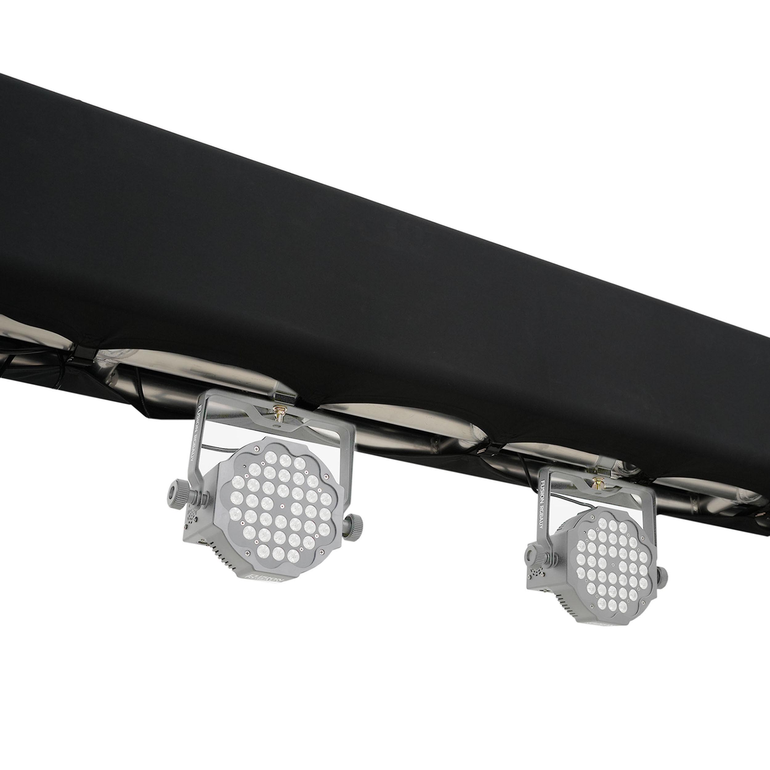 ProX XTC-SQ656TRIRAP BLKX2 Pair of 6.56 ft Box Truss 3 Side Black Scrim Cover with Carry Bag by ProX Cases