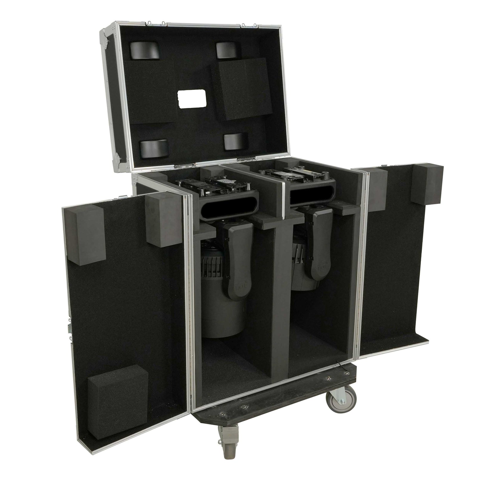 ProX XS-MH26WASHX2W Moving Head Lighting Road Case for 2x Wash Moving Heads with 3 Doors by ProX Cases