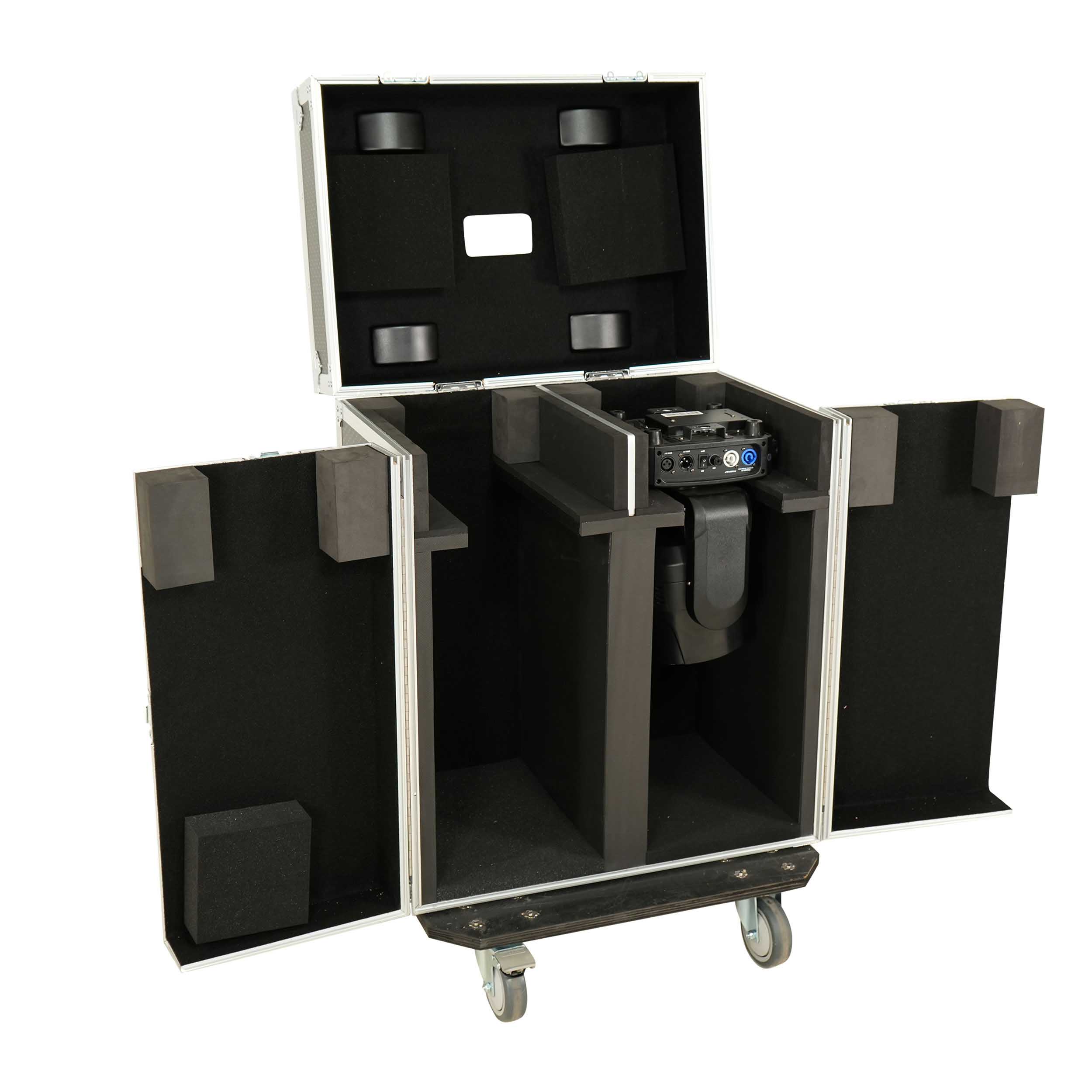 ProX XS-MH26WASHX2W Moving Head Lighting Road Case for 2x Wash Moving Heads with 3 Doors by ProX Cases