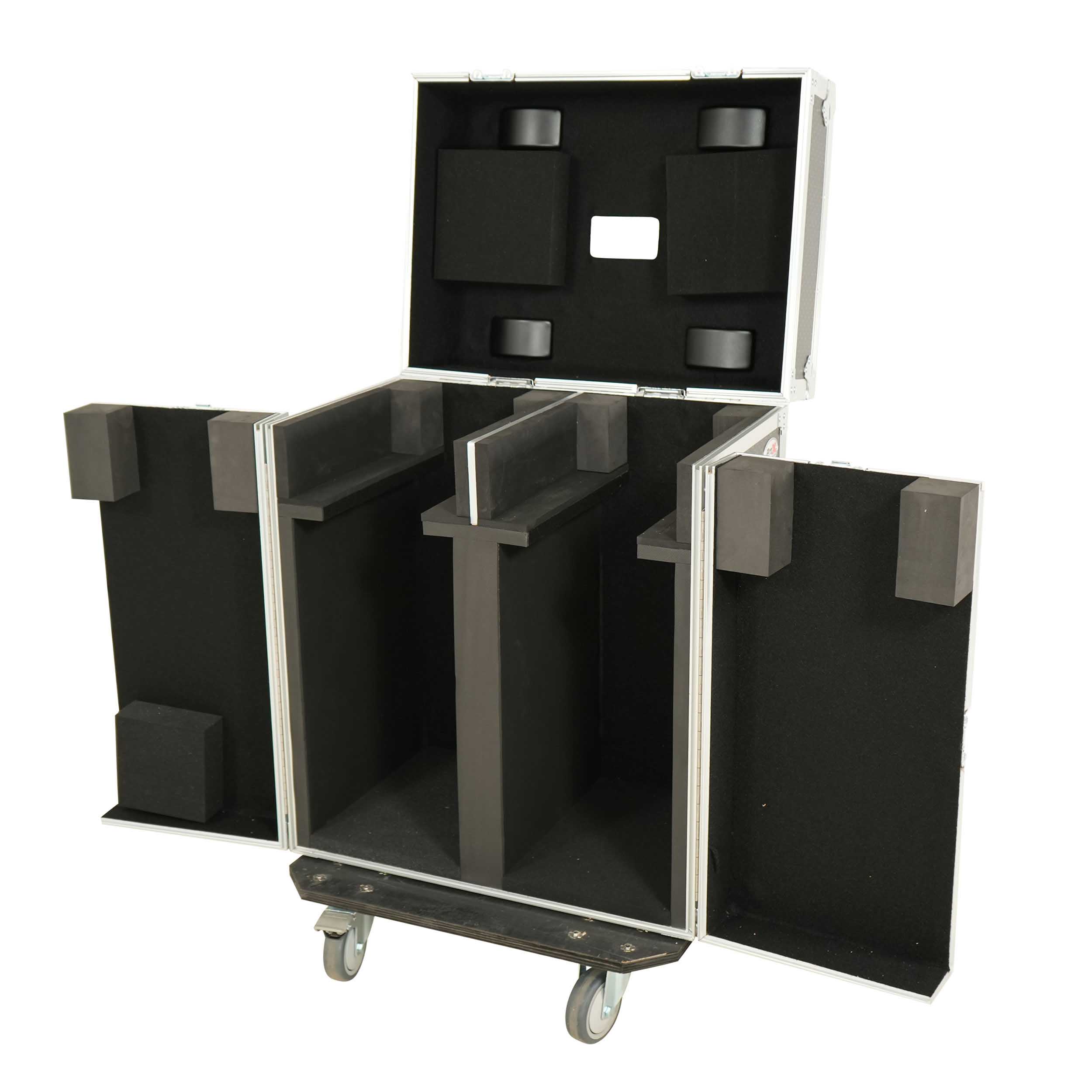 ProX XS-MH26WASHX2W Moving Head Lighting Road Case for 2x Wash Moving Heads with 3 Doors by ProX Cases