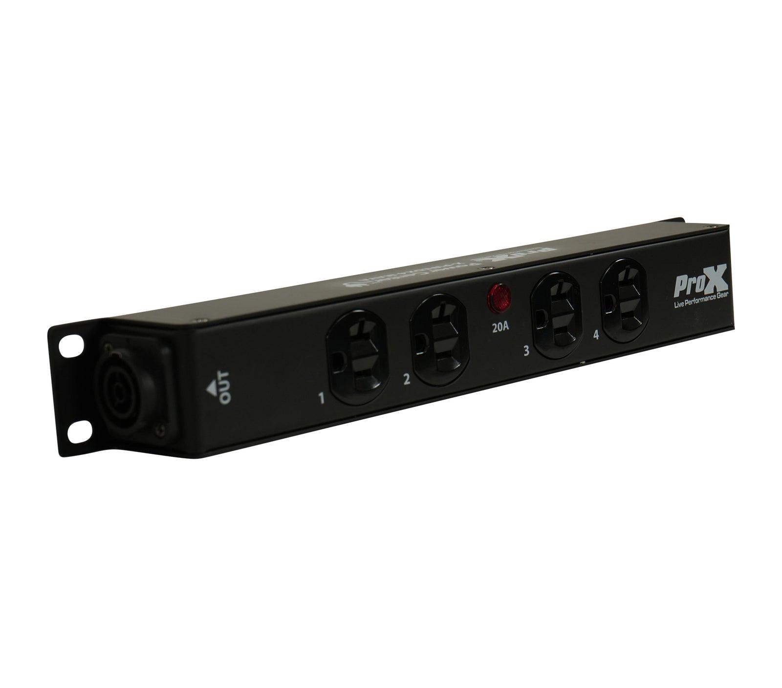 ProX X-PWEDX4MAYA 4 Outlet Power Strip AC Outlet Box with True1 IN/OUT 20A Power Center