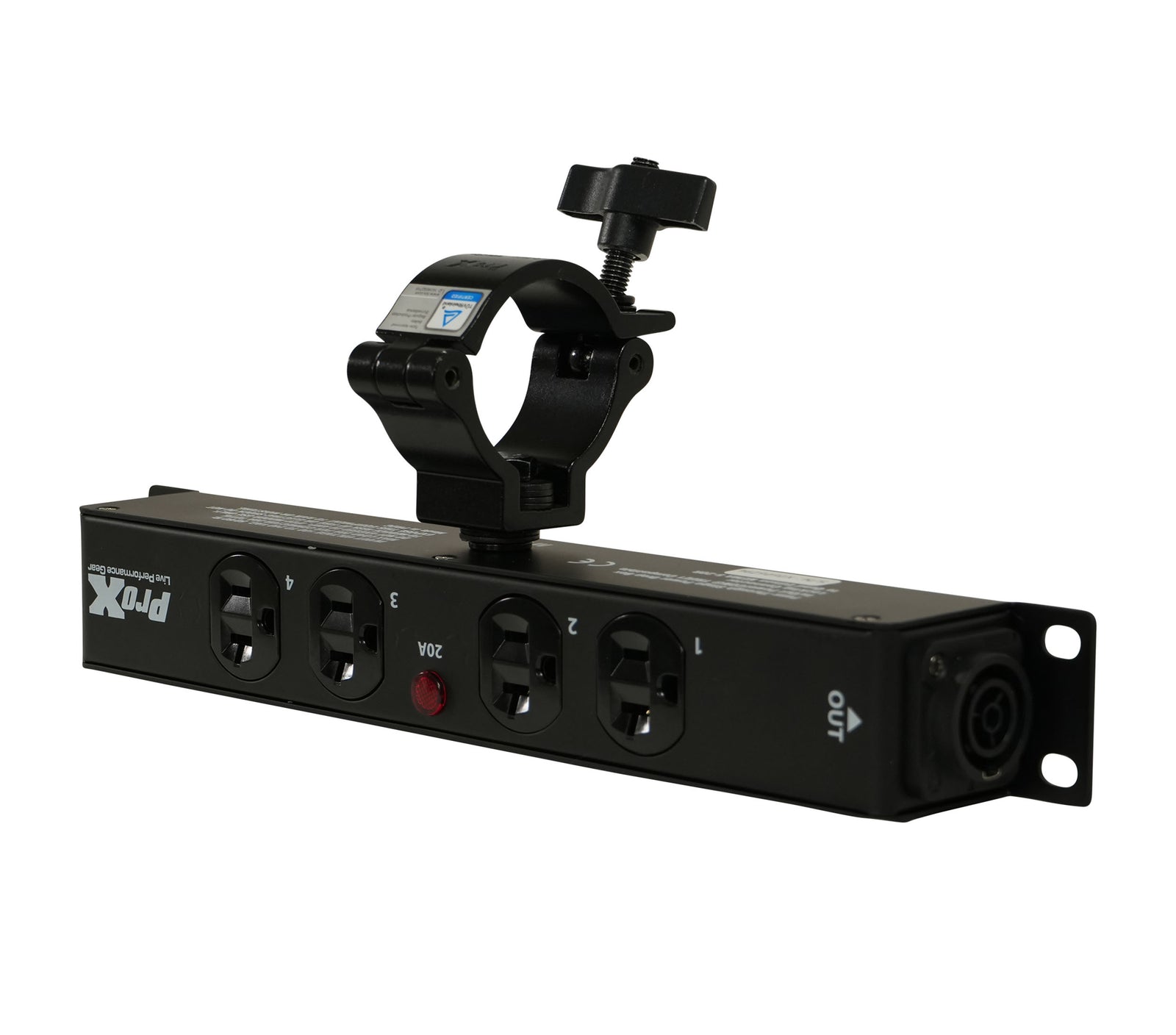 ProX X-PWEDX4MAYA 4 Outlet Power Strip AC Outlet Box with True1 IN/OUT 20A Power Center