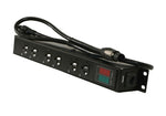 ProX X-PWEDLEDX6TARA 6-Outlet Edison NEMA 5-20R Power Distribution Box with True1 IN/OUT, LED Voltage by ProX Live Performance Gear