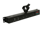 ProX X-PWEDLEDX6TARA 6-Outlet Edison NEMA 5-20R Power Distribution Box with True1 IN/OUT, LED Voltage by ProX Live Performance Gear