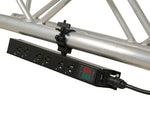 ProX X-PWEDLEDX6TARA 6-Outlet Edison NEMA 5-20R Power Distribution Box with True1 IN/OUT, LED Voltage by ProX Live Performance Gear