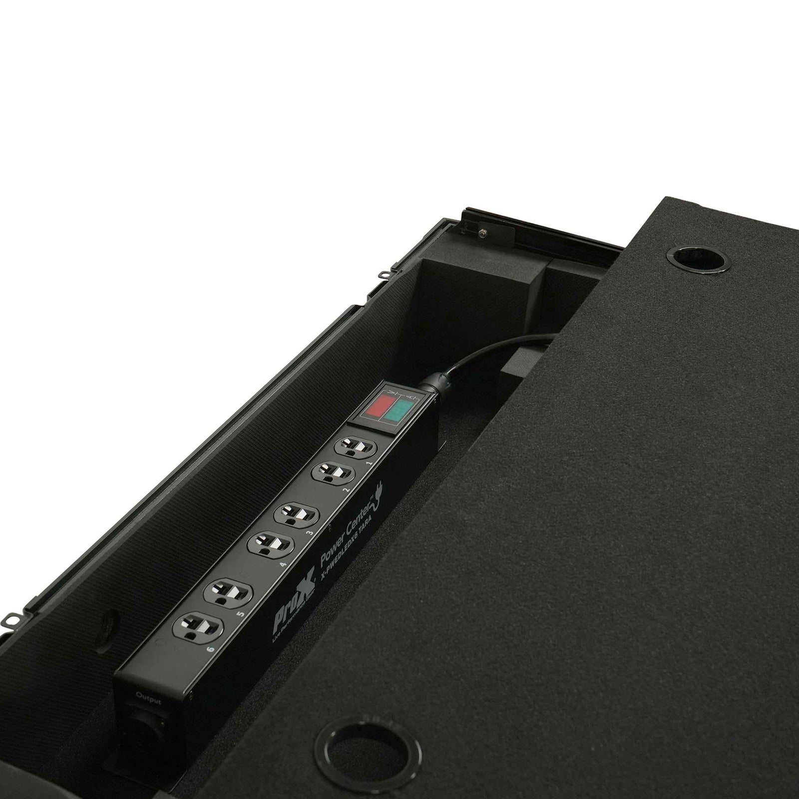 ProX X-PWEDLEDX6TARA 6-Outlet Edison NEMA 5-20R Power Distribution Box with True1 IN/OUT, LED Voltage by ProX Live Performance Gear