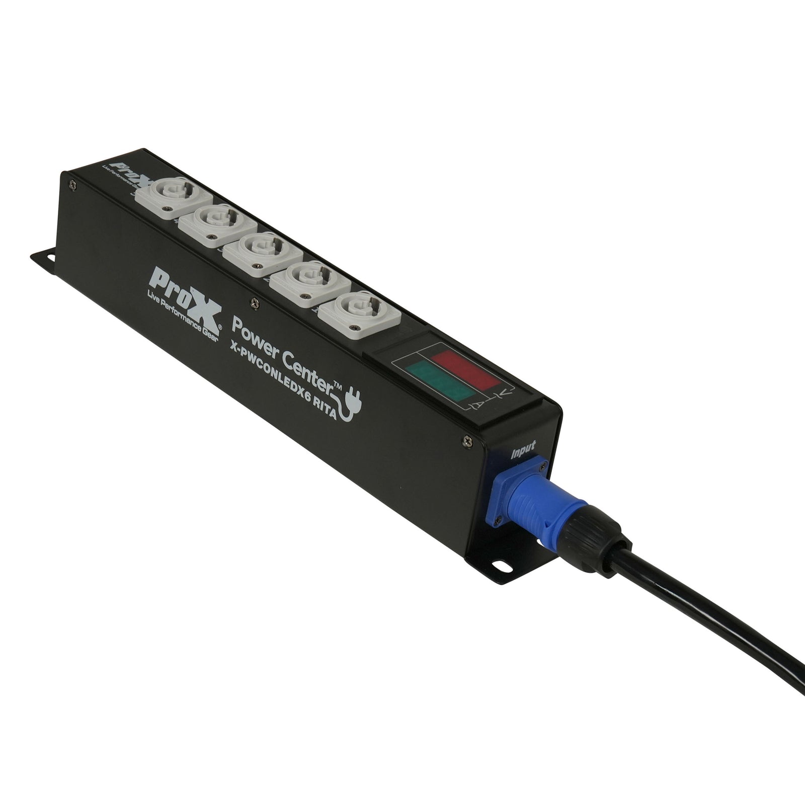 ProX X-PW CONLEDX6 RITA PowerCenter 6X Outlet Box PowerCON Compatible Splitter 20A by ProX Cables