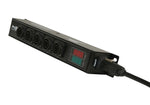 ProX X-PWTR1LEDX6DANA PowerCenter AC to 6X True1 Splitter Outputs with V and A Meter by ProX Live Performance Gear