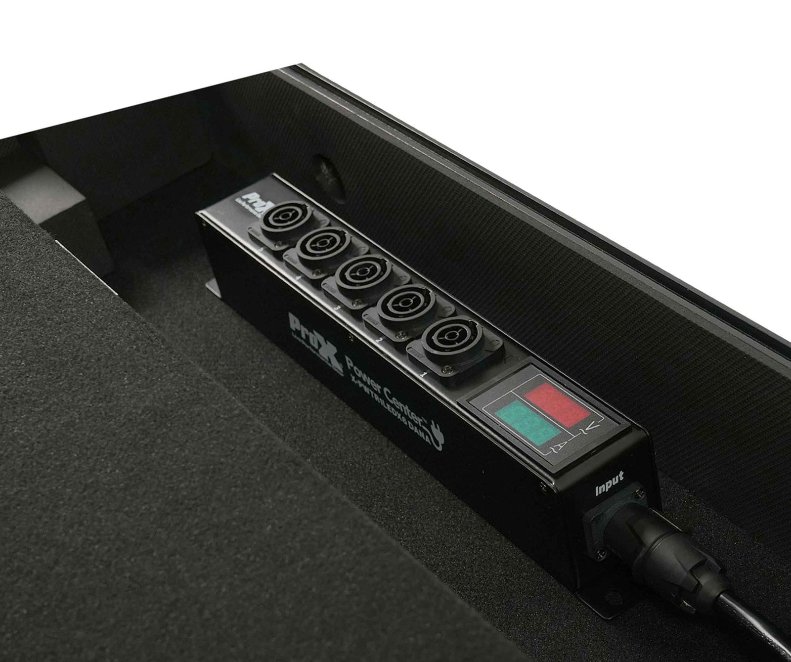 ProX X-PWTR1LEDX6DANA PowerCenter AC to 6X True1 Splitter Outputs with V and A Meter by ProX Live Performance Gear