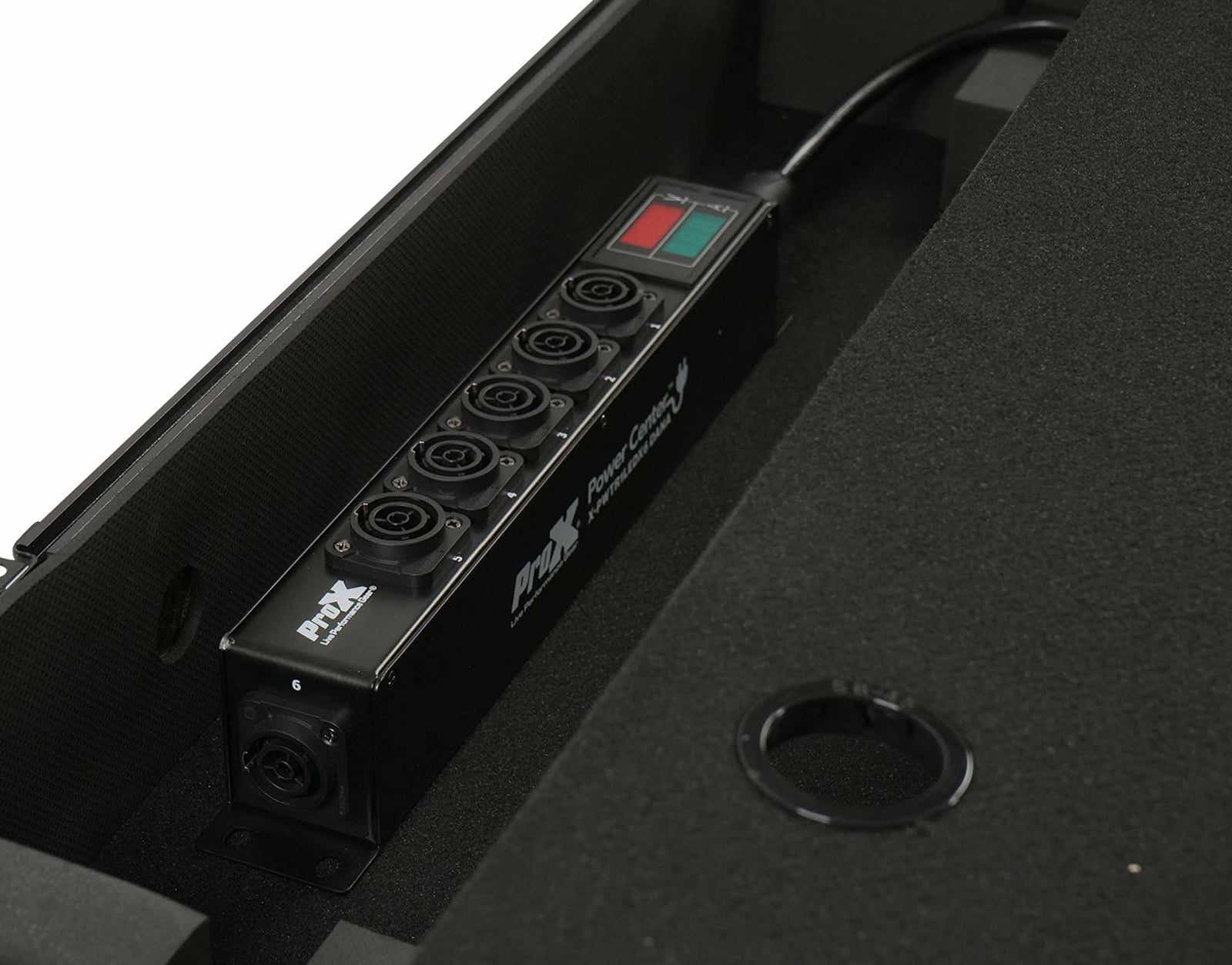 ProX X-PWTR1LEDX6DANA PowerCenter AC to 6X True1 Splitter Outputs with V and A Meter by ProX Live Performance Gear