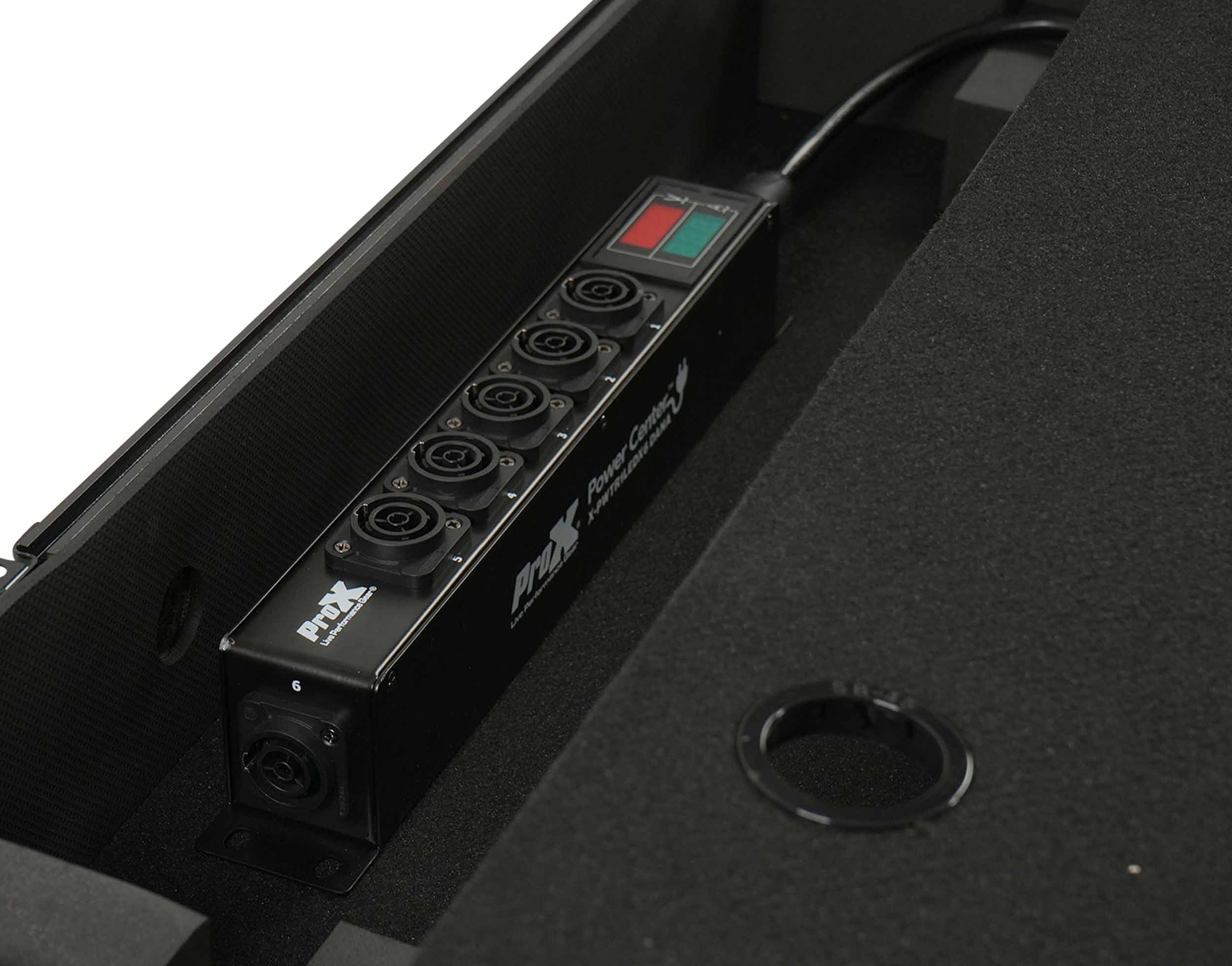 ProX X-PWTR1LEDX6DANA PowerCenter AC to 6X True1 Splitter Outputs with V and A Meter by ProX Live Performance Gear