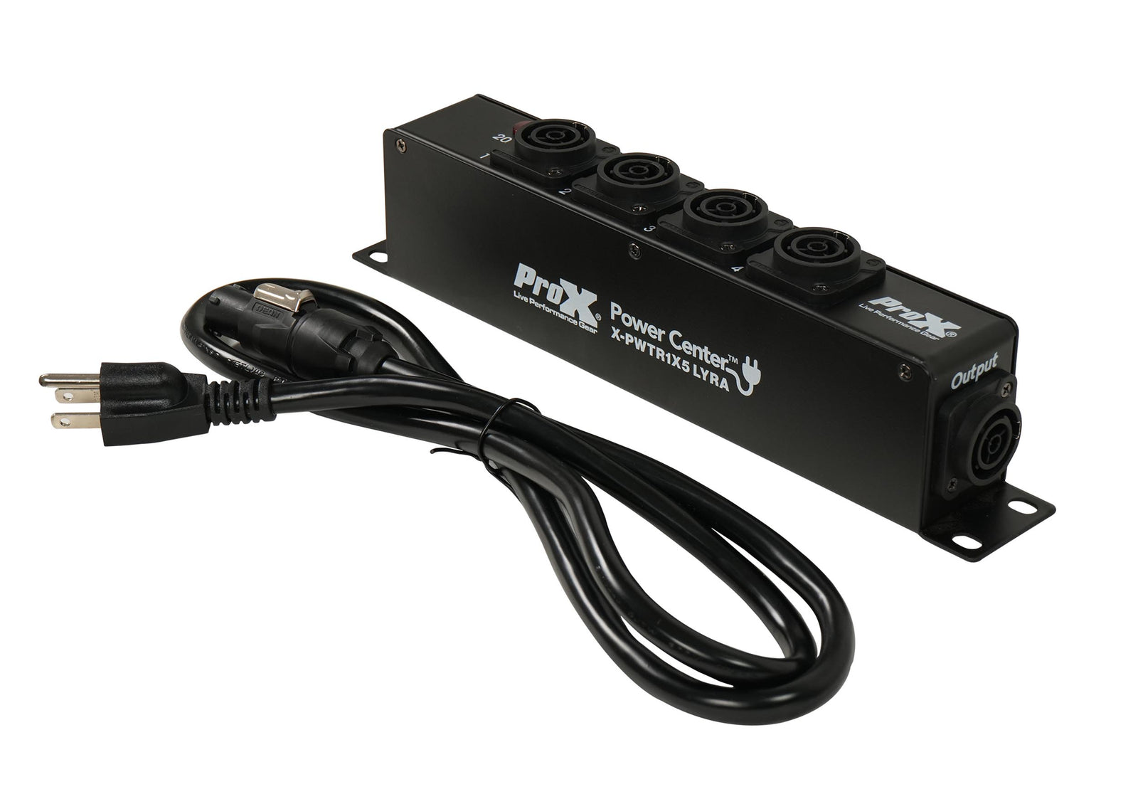 ProX X-PWTR1LEDX6DANA 5-Way Power Splitter Box for True1 Power Connection Powers 5 Devices by ProX Live Performance Gear