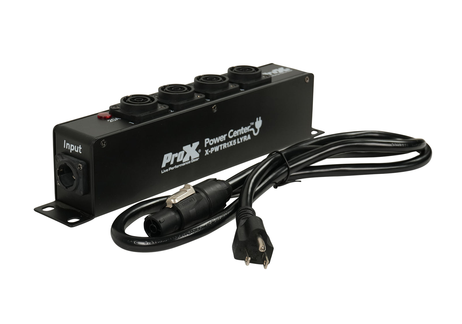 ProX X-PWTR1LEDX6DANA 5-Way Power Splitter Box for True1 Power Connection Powers 5 Devices by ProX Live Performance Gear