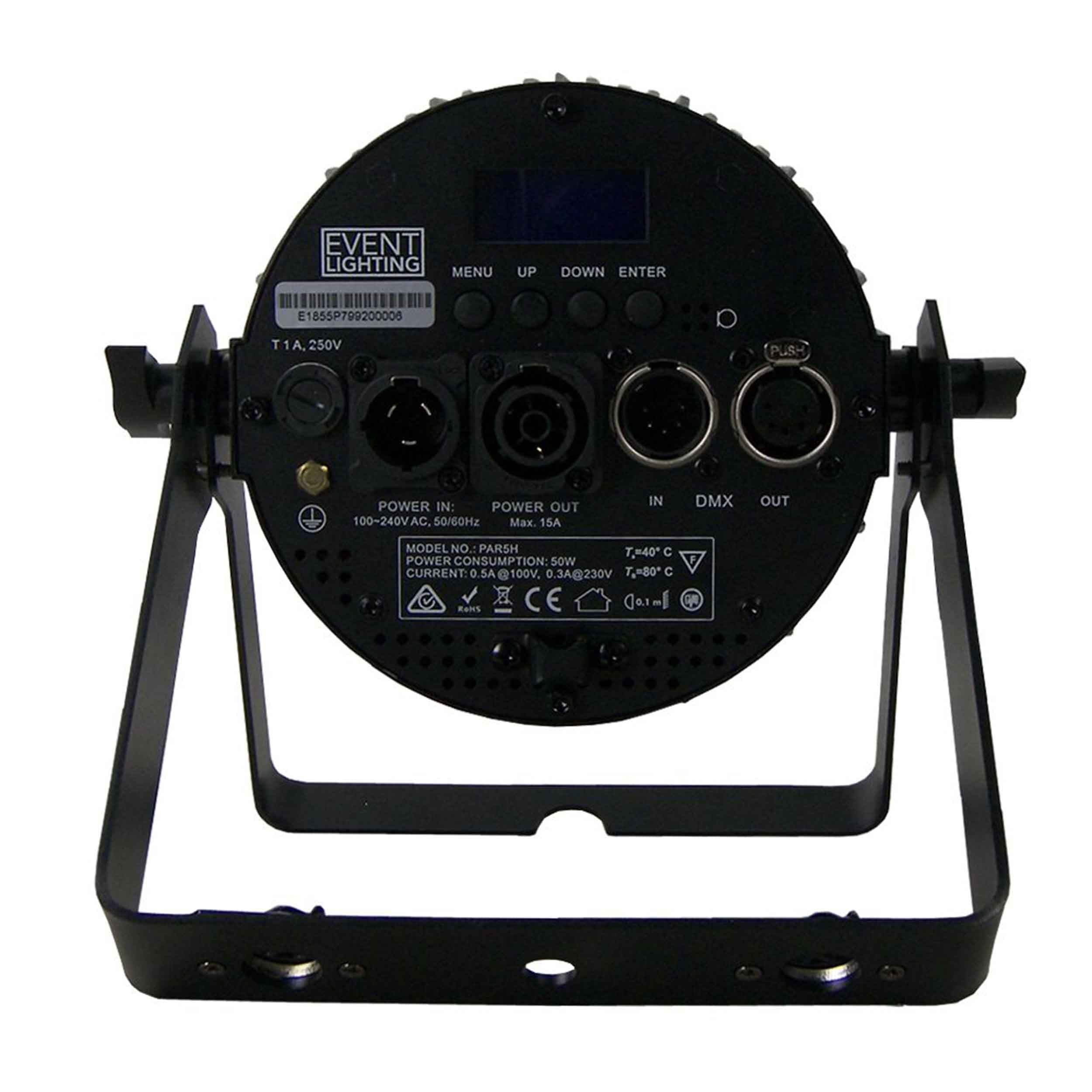 Antari PAR5H Indoor Pro Par with RGBWAU LEDs - 5 x 12W by Antari Lighting