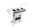 ProX XZF-DJXLCTW DJ Control Tower in White, with 2 Flight Case Fits (2x CDJ3000-A9) and (2x Rane12 -72) by ProX Cases