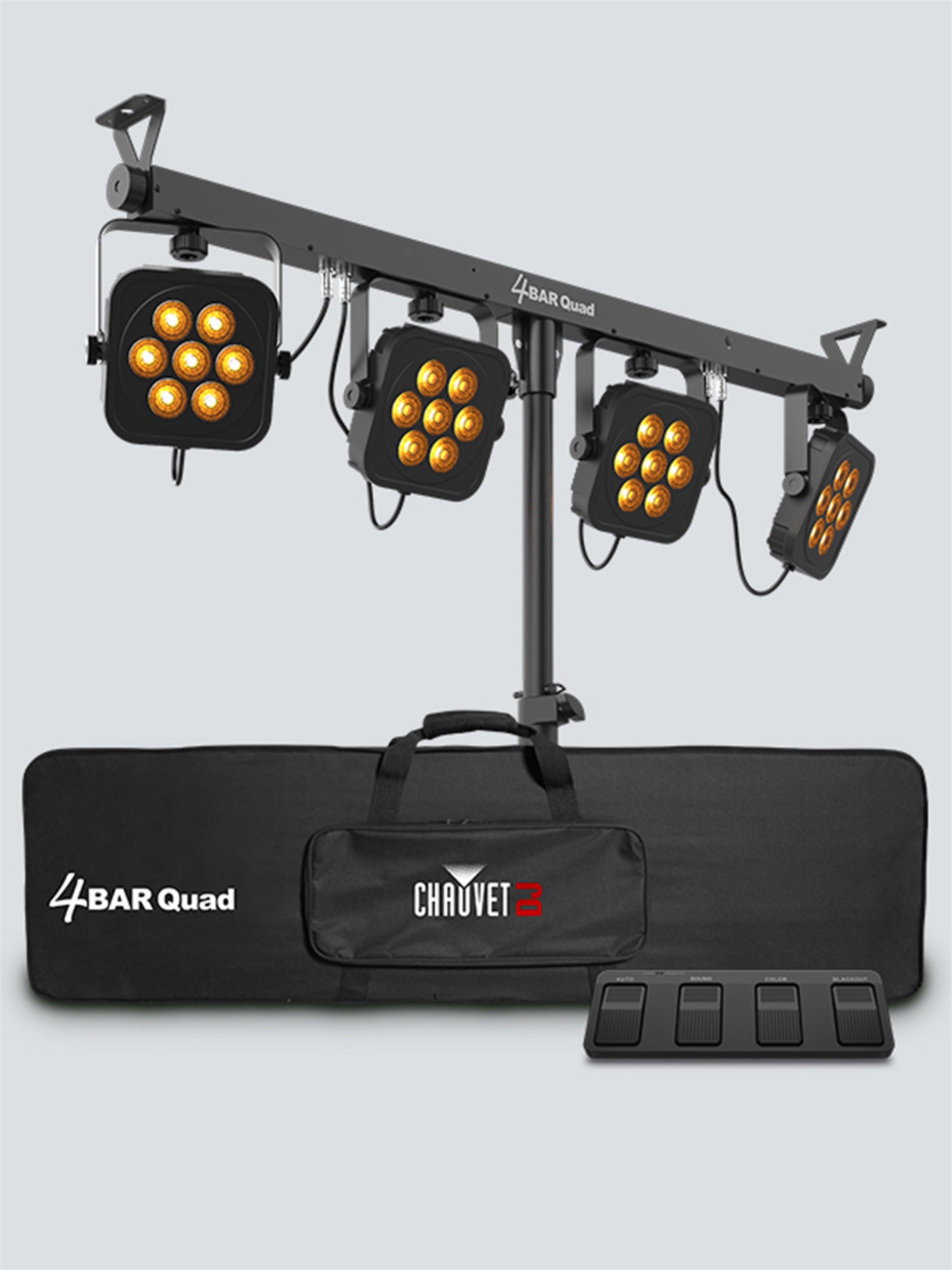 B-Stock: Chauvet 4BAR QUAD Complete Wash lighting With High-Intensity, Quad-Color RGBA LEDs by Chauvet DJ
