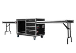 Gator GTOUR-WORKST4-12U-2T Professional Audio Workstation Case with Rack and Storage Drawers - 12U